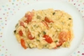 Risotto con calabacines y tomates cherry