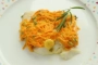 [Filete de pescadilla con zanahorias a la mostaza]