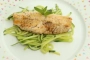 [Filete de salmonete con calabacines]