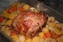 [Asado de cerdo "en bolsa" y verduras fundentes]