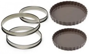 Círculos frente a moldes para tartas